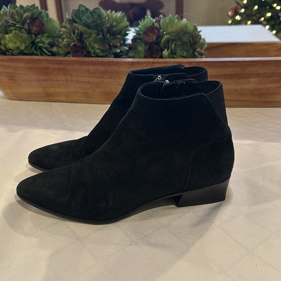 Aquatalia Weatherproof waterproof Suede Ankle Boots‎ booties black size 6 - Picture 4 of 11